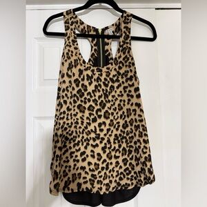 GUESS Leopard Print Tank Top – Size S